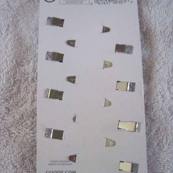 8 Goody Shiny Gel Epoxy Metal Hair Snap Clips - Picture 6 of 7